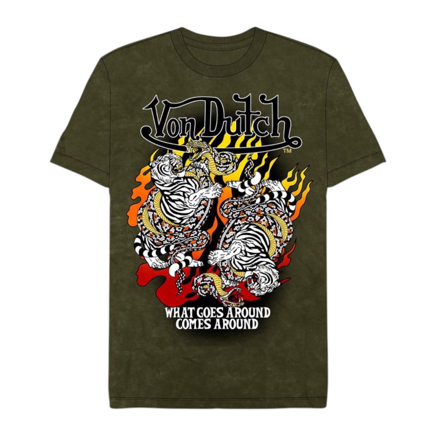 VON DUTCH: Double Tiger SS Tee